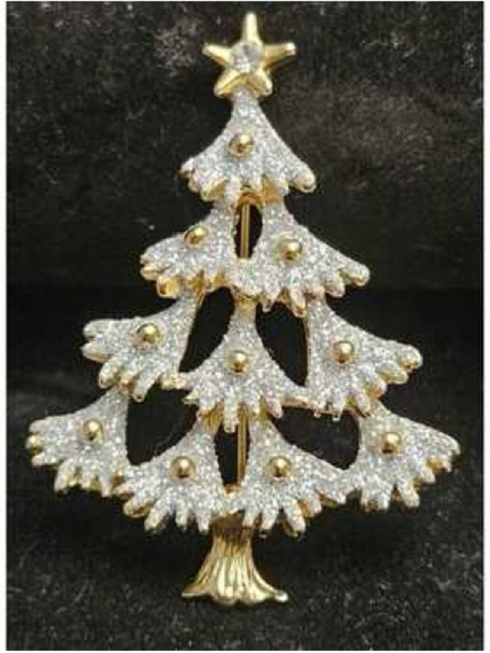 Vintage AJC Christmas Tree Brooch Pin - Women's Jewelry